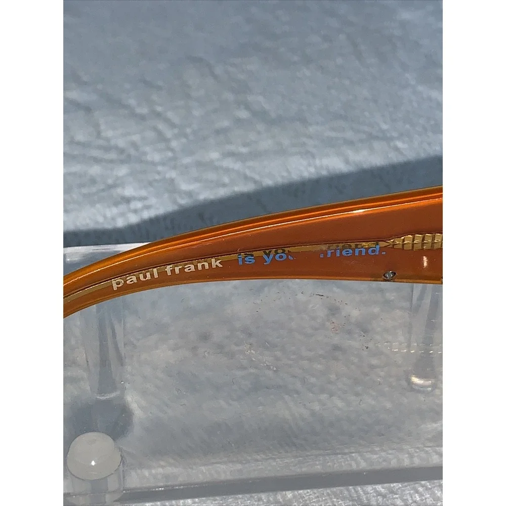 PAUL FRANK Duosonic Burg Brown/Orange Wrap Sunglass Frames Scarce